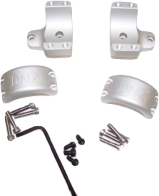 DNZ Products Hunt Masters Two Piece Mounts - Savage Flatback 2003 And Older High Ring 1 in Tube 4 Screws Silver