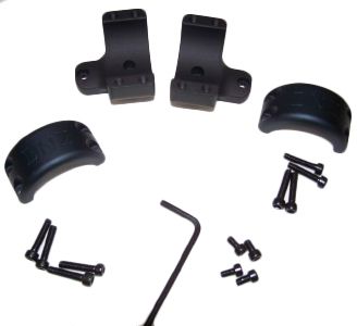 DNZ Products Hunt Masters Two Piece Mounts - Savage Flatback 2003 And Older Medium Ring 1 in Tube 4 Screws Black Matte - Dnz Products