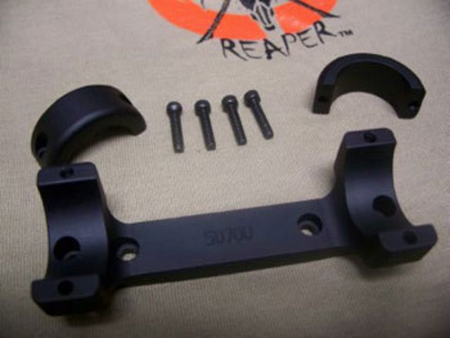 DNZ Products Game Reaper Scope Mount - Remington 700 Short Action Medium Ring 0 MOA 30 mm Tube Silver - Dnz Products