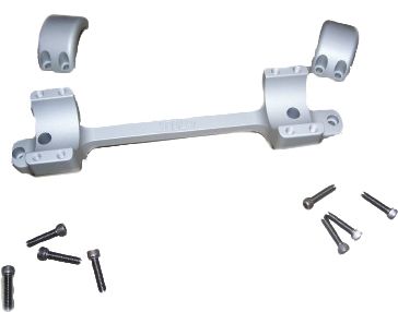 DNZ Products Game Reaper Scope Mount - Remington 700 Long Action Tactical Medium Ring 0 MOA 30 mm Tube Silver - Dnz Products
