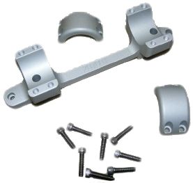 DNZ Products Game Reaper Scope Mount - Remington 700 Short Action Tactical Medium Ring 0 MOA 30 mm Tube Silver - Dnz Products