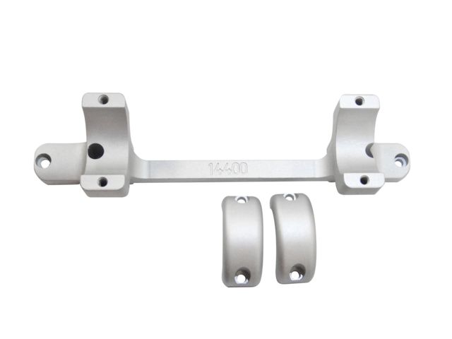 DNZ Products Game Reaper Scope Mount - Weatherby Mark V Low Ring 30 mm Tube Silver - Dnz Products