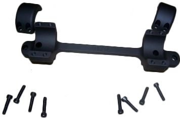 DNZ Products Game Reaper Scope Mount Winchester Model 70 Long Action 1 in Tube Medium Ring 20 MOA Black - DNZ