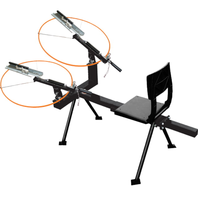 Do All Outdoors Double Seat Trap Launcher Black 1 2 3 or 4 Clays