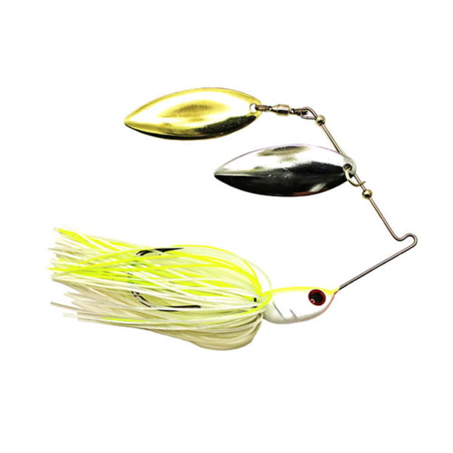 Dobyns D-Blade Advantage Series Spinnerbaits Willow/Willow Blade 1/2oz White/Chart ADV 1/2 A07 WIL/WIL