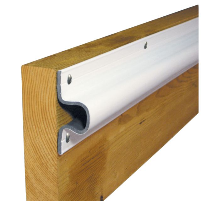 Dock Edge "C" Guard PVC Dock Profile - 4 6' Sections - White