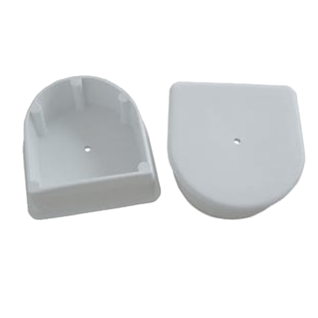 Dock Edge Large End Plug - White 2-Pack