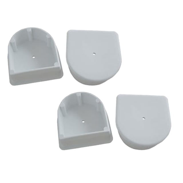 Dock Edge Small End Plug - White 4-Pack