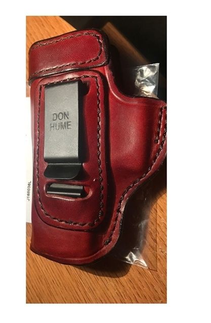 Don Hume H715-M Waistband Clip-On Conceal Carry Holster Glock 26 Left Hand Saddle Brown
