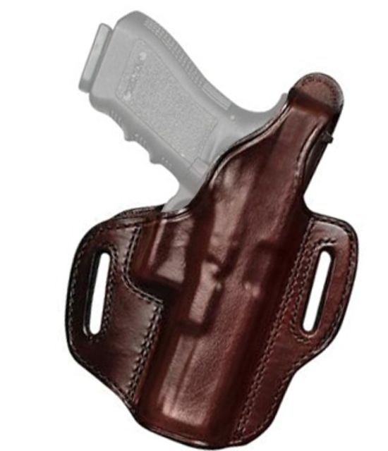 Don Hume H721 Belt w/ Thumb Break Holster Smith & Wesson M&P Shield Right Hand Plain Saddle Brown - Don Hume