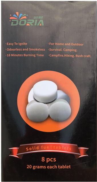 Doria Fire Solid Fuel Tablets 8 PK - Doria Fire