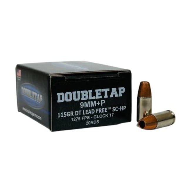 Double Tap Ammunition Double Tap DT Lead Free Handgun Ammunition 9mm P 124gr SCHP1250 Fps 20/cts ble Tap Ammunition Double Tap DT Lead Free Handgun Ammunition 9mm P 124gr SCHP1250 Fps 20/cts Ammo