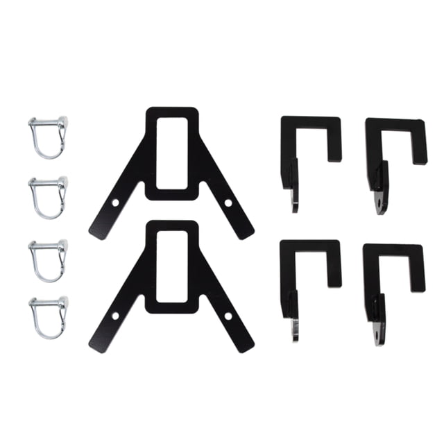 Double Tap Industries 2x4 Hybrid DIY Target Stand Bracket Kit for Steel Targets Stand Kit w/ Quick Pins and 2X4 Strap Hangers Black - Double Tap Industries