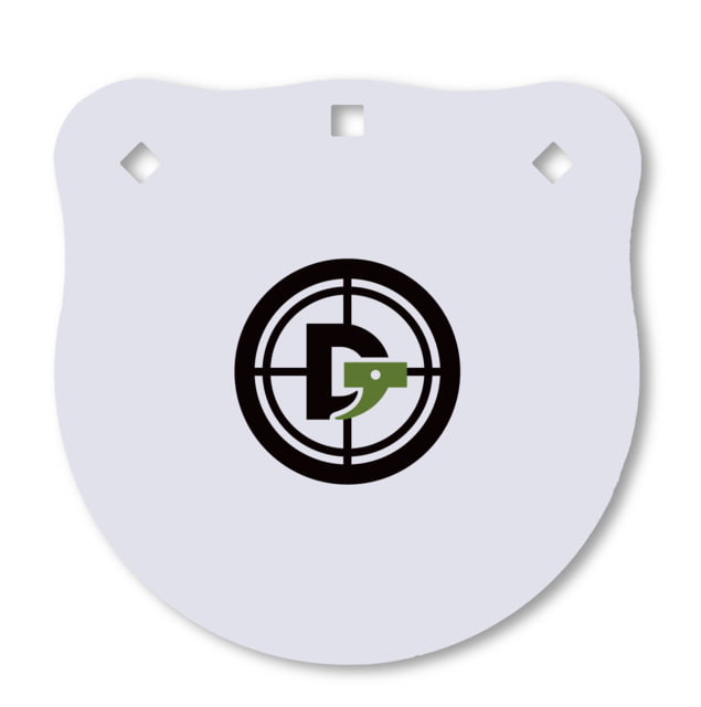 Double Tap Industries 3/8in AR500 Steel Gongs 10in White - Double Tap Industries