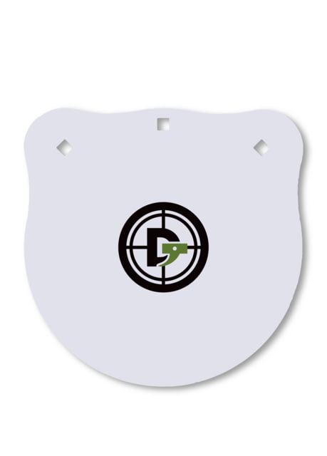 Double Tap Industries 3/8in AR500 Steel Gongs 12in White - Double Tap Industries