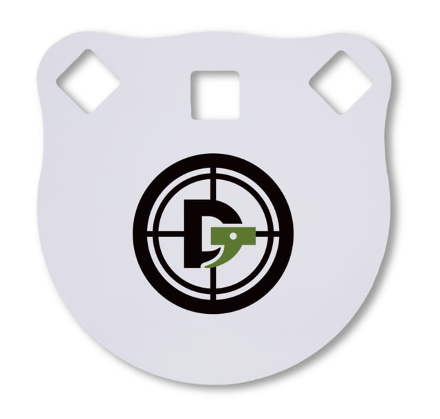 Double Tap Industries 3/8in AR500 Steel Gongs 4in White - Double Tap Industries