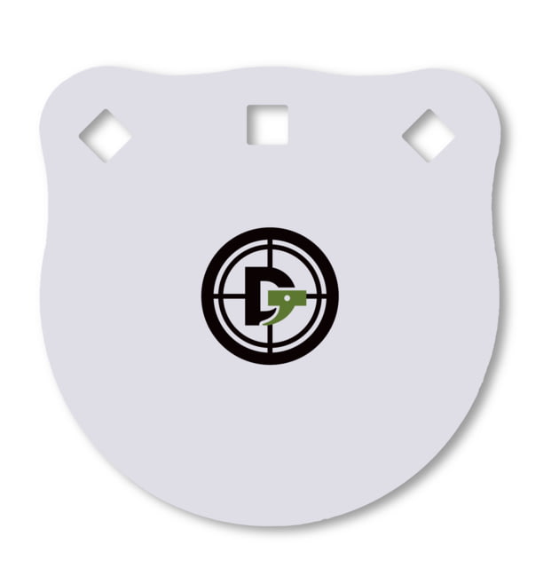 Double Tap Industries 3/8in AR500 Steel Gongs 6in White - Double Tap Industries