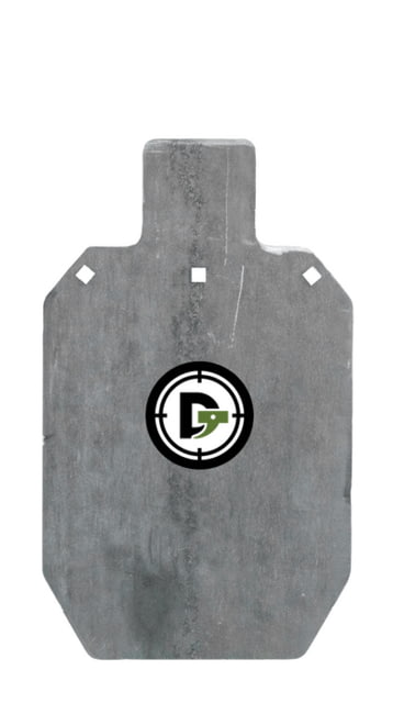 Double Tap Industries 3/8in AR500 Steel Silhouette Target 12x20in Raw - Double Tap Industries