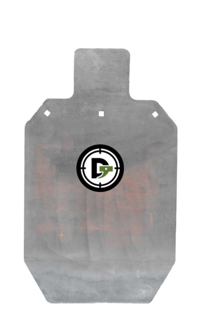 Double Tap Industries 3/8in AR500 Steel Silhouette Target 18x30in Raw - Double Tap Industries