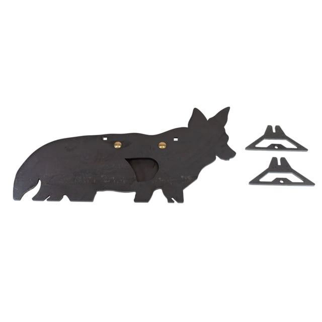 Double Tap Industries AR500 Coyote Target w/Reactive Vital Raw Large