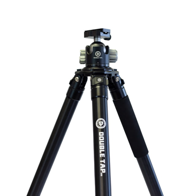 Double Tap Industries Stronghold Aluminum Shooting Tripod w/Ball Head Black - Double Tap Industries