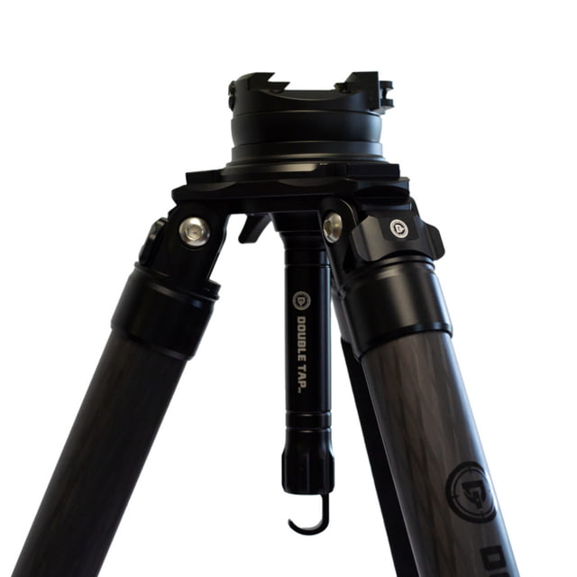 Double Tap Industries Stronghold Carbon Fiber Shooting Tripod w/Leveling Head Black - Double Tap Industries