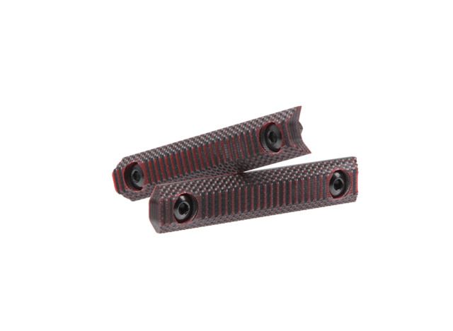 DoubleStar Stronghold G10 Rail Panels 2-Pack Black/Red - Doublestar
