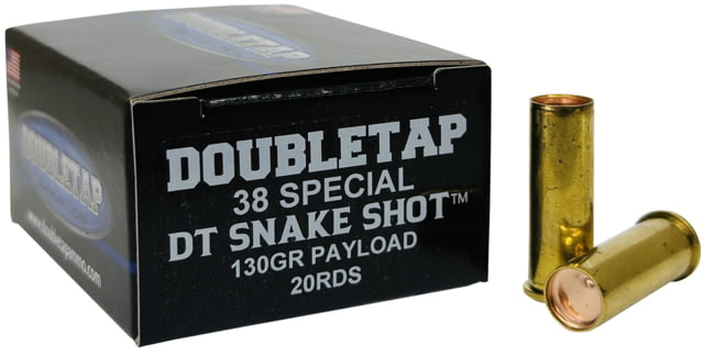 bletap Ammunition .38 Special 130 Grain Snake Shot Brass Cased Pistol 20 Rounds Ammo