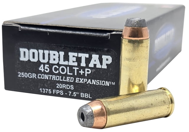 DoubleTap Ammunition 45Colt 250gr Semi Jacketed Hollow Point 20 Per Box/50 Case - Doubletap Ammunition