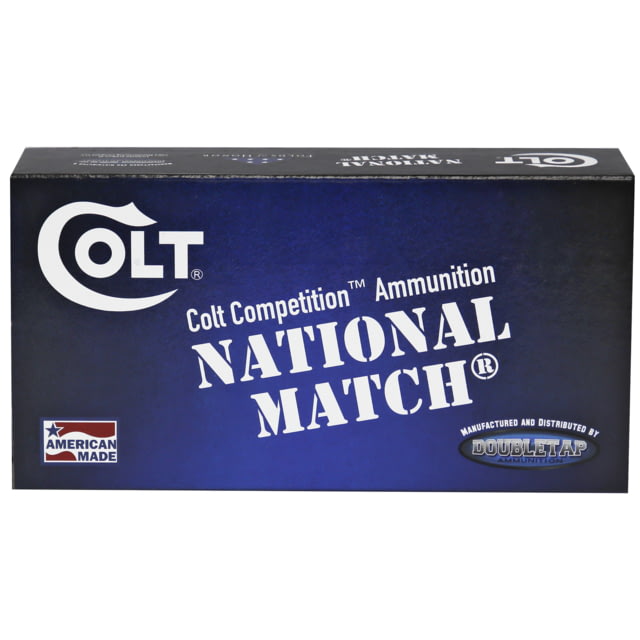 bletap Ammunition Colt National Match .223 Remington 62 Grain Full Metal Jacket 50 Rounds Pistol Ammo