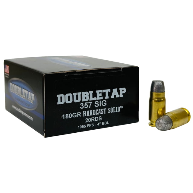 bletap Ammunition Hardcast Solid .357 Magnum 180 Grain Hard Cast Flat Nose 20 Rounds Pistol Ammo