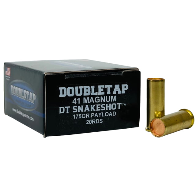 Doubletap Ammunition SnakeShot .41 Remington Magnum 175 grain Shotshell 20 Rounds Pistol Ammo