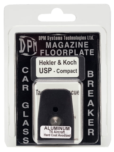 DPM Hekler & Koch USP Compact Magazine Floorplate/Glass Breaker Black - Dpm