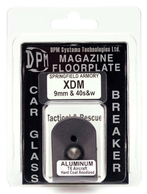 DPM Springfield Armory XD-M Magazine Floorplate/Glass Breaker Black - Dpm