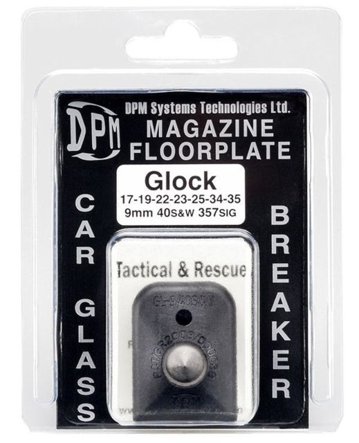 DPM Glock 17/19/22 Magazine Floorplate/Glass Breaker Black - Dpm