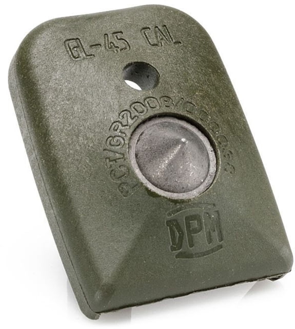 DPM Glock 21/30/37/38/39 .45 Auto/.45 G.A.P. Magazine Floorplate/Glass Breaker Olive Green - Dpm