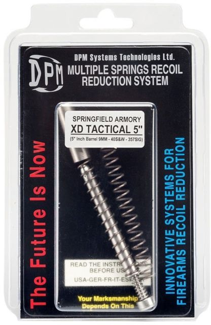 DPM Springfield Armory XD Tactical 5in Barrel 9mm/40s&W/357 Sig Mechanical Recoil Reduction System Stainless - Dpm
