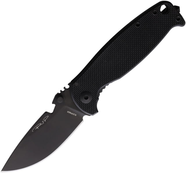 DPx Gear 3.0 HEST Framelock Triple Black Folding Knife 3.10in Sleipner Steel Matte Black PVD Blade Black G10 Handle - Dpx Gear