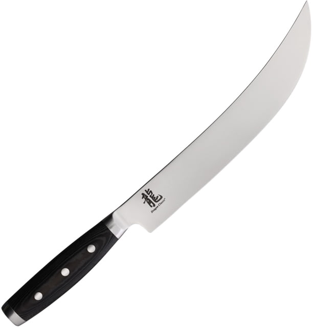 Dragon by Apogee Dragon Classic Scimitar 10in Knife 16in Overall 10in Satin CTS-BD1 Stainless Steel Blade Black Micarta Handle