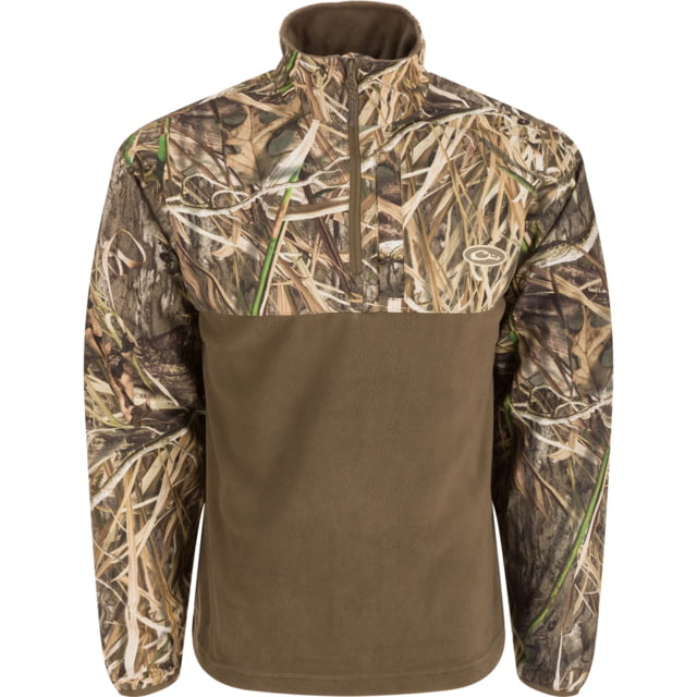 DRAKE MST Quarter Zip Refuge Eqwader Jacket - Men's Mossy Oak Original Shadowgrass Large