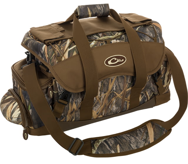 Drake Waterfowl  Blind Bag Refuge Mossy Oak Bottomland HD-2 Heavy Duty Nylon Duffle Bag Zipper Closure - Drake