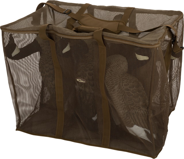 Drake Waterfowl  Decoy Bag Floater 6 Slot Goose Brown Vinyl-Coated Mesh