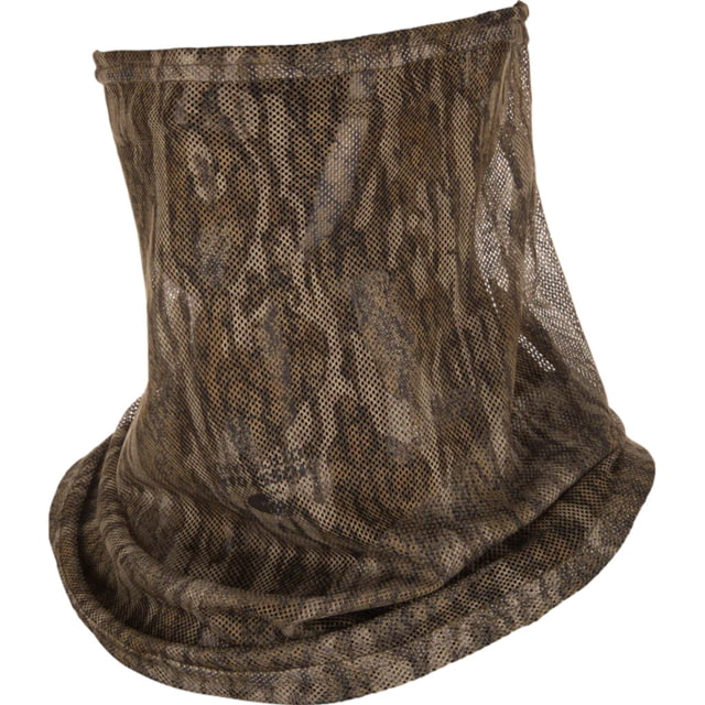 DRAKE Ol' Tom Performance Mesh Half Mask Mossy Oak Bottomlands Camo One Size