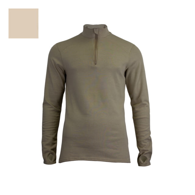DRIFIRE FR Mid-Weight 1/4 Zip Sweatshirt - Men's Tan 499 Small