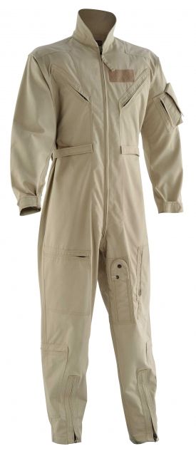 DRIFIRE FORTREX FR 1-Piece Flight Suit NAVAIR Tan 40" Regular 20000213-KHP1-46R - Drifire