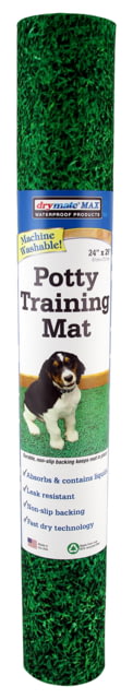 Drymate Fresh Grass Potty Training Mat For Dogs Green 24inx29in - Drymate