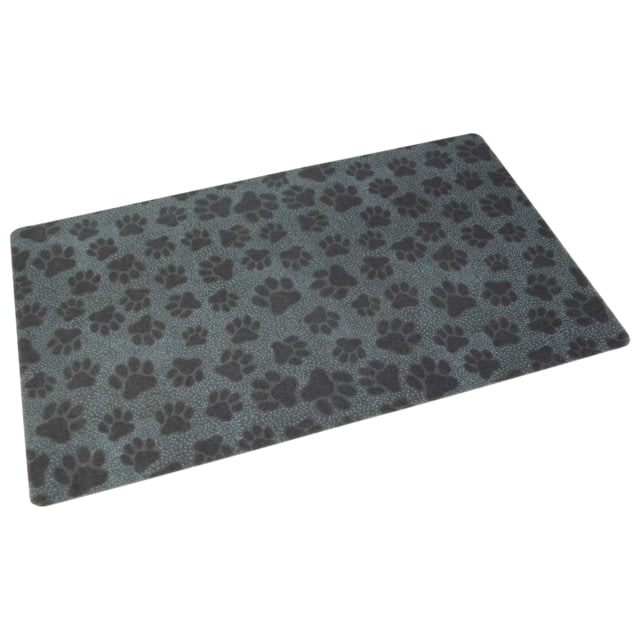 Drymate Pet Bowl Placemat - 12in x 20in Dots Black - Drymate