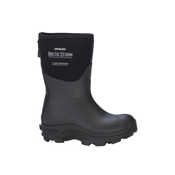 Dryshod Arctic Storm Mid Winter Boot - Women's Black/Grey 7
