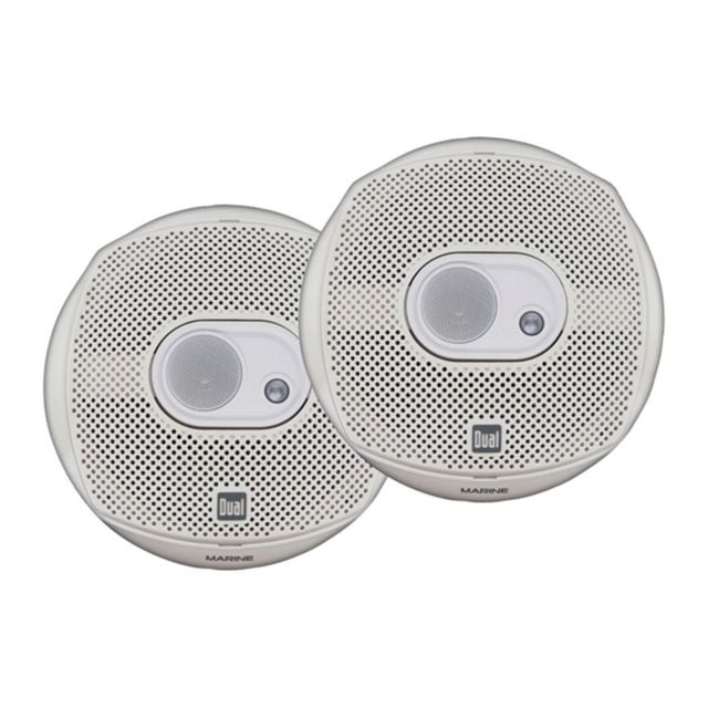Dual Marine 6.5in 3-Way Speaker 120W Max White - Dual