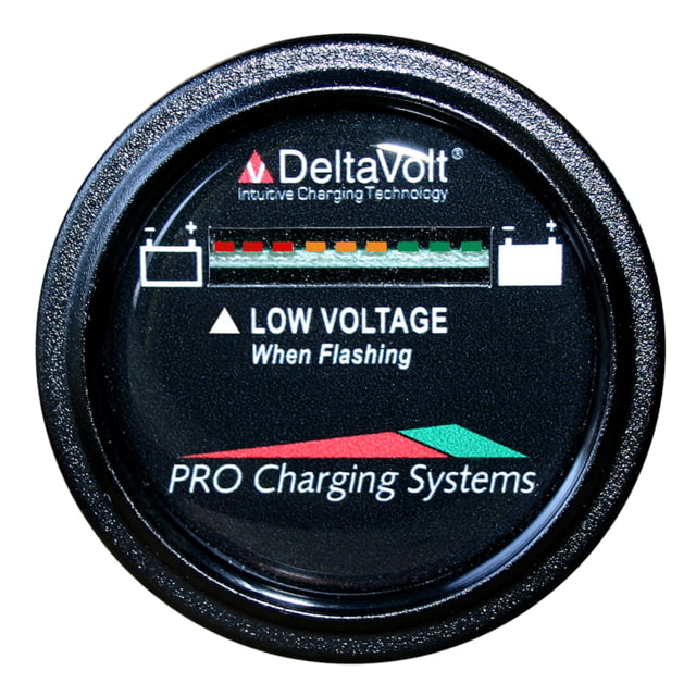 Dual Pro Battery Fuel Gauge - DeltaView Link Compatible - 64V System 8-8V Batteries One Size